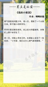 ​8本男主是校霸大佬的小说，强推：《我的小梨涡》《白日梦我》