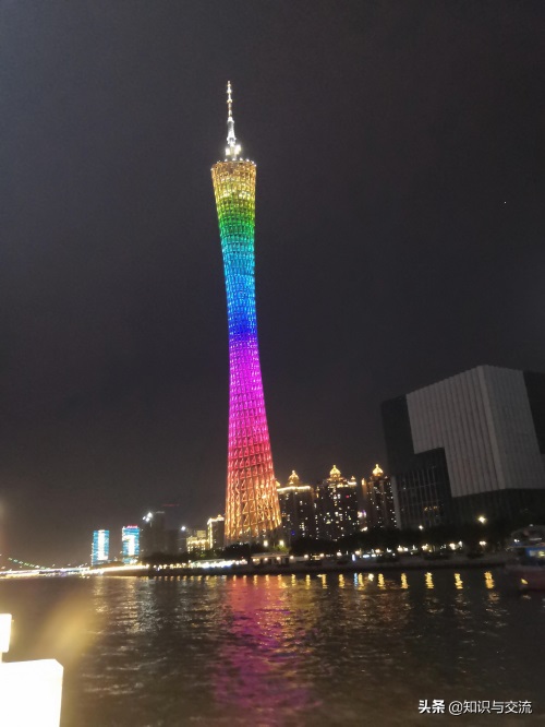 广州塔夜景实拍图片