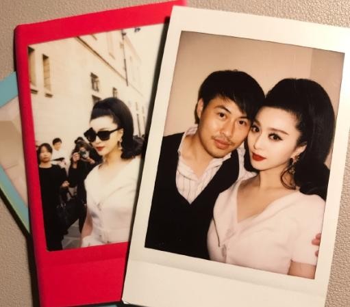 范冰冰大变风格亲切合照（范冰冰和造型师共度生日）(5)