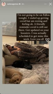 ​赛琳娜自曝确诊新冠 将缺席“肥伦秀”录制