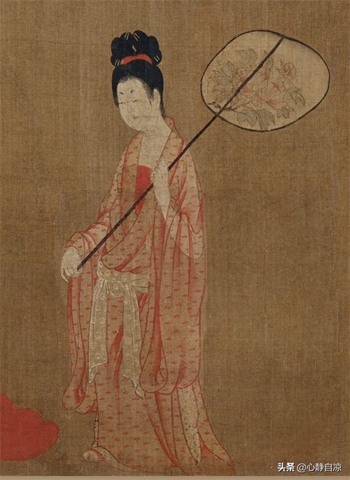 传世名画欣赏《簪花仕女图》