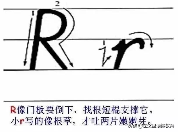 24个英文字母正确规范的书写(26个英文字母规范书写技巧)(19)