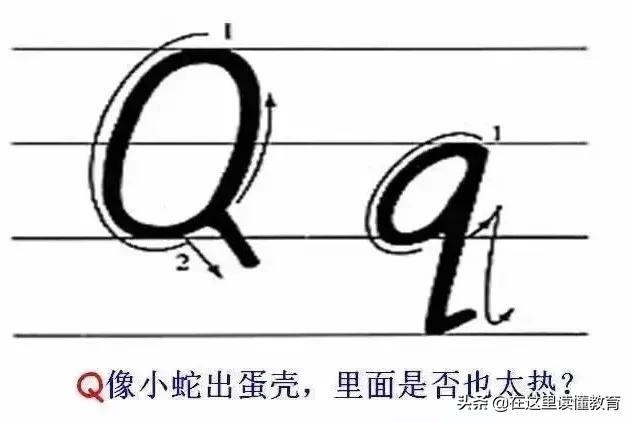 24个英文字母正确规范的书写(26个英文字母规范书写技巧)(18)