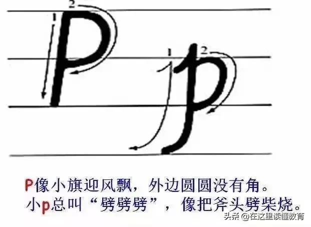 24个英文字母正确规范的书写(26个英文字母规范书写技巧)(17)