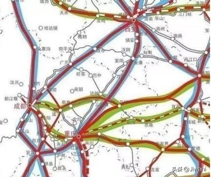 10年后(2030年)四大城市群高铁分布图