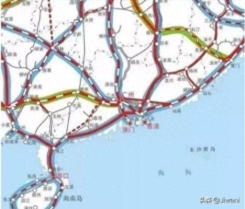 10年后(2030年)四大城市群高铁分布图