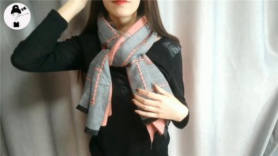 ​围巾的四种系法